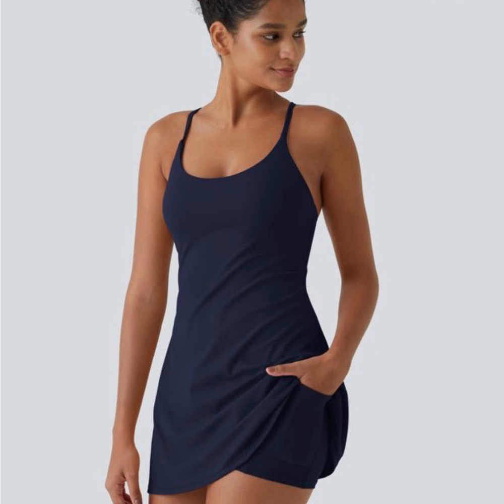 HALARA Easy Peezy Dress Peacoat (Navy Blue)